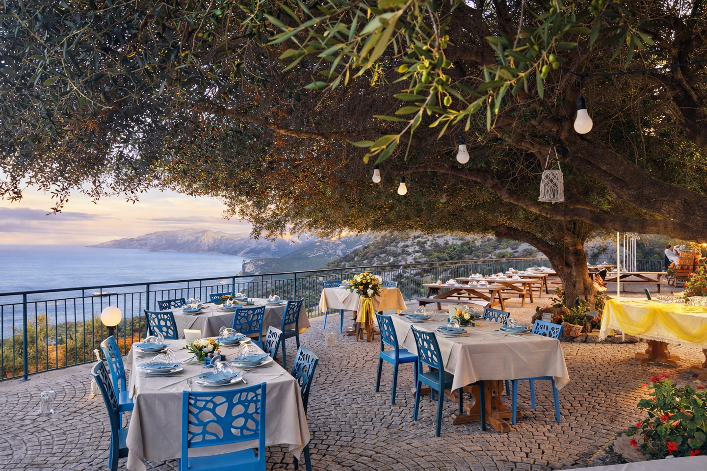 Le camere vista mare dell'agriturismo Codula Fuili