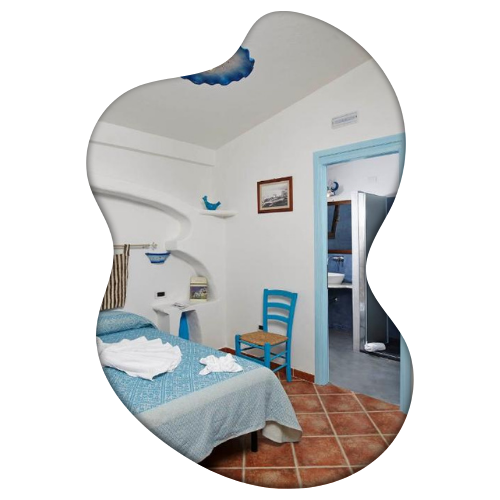 Le camere vista mare dell'agriturismo Codula Fuili